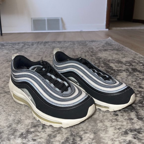 Nike Women's Air Max 97 'Black Platinum' - Picture 1 of 8